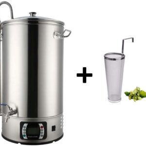 Chaleira elétrica de cerveja com 40 litros, jardinagem de cerveja