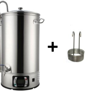 Chaleira elétrica de cerveja com 40 litros, jardinagem de cerveja